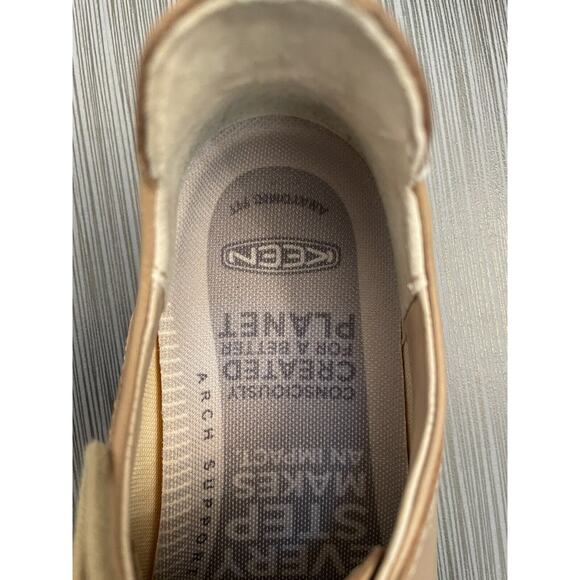 KEEN Womens Lorelai II Brown Leather Lace Up Sneaker Shoes Size 7 - Picture 10 of 13